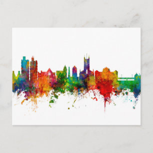 Stoke-on-Trent England Skyline Postcard