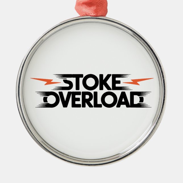 Stoke Overload Lightning Metal Tree Decoration (Front)