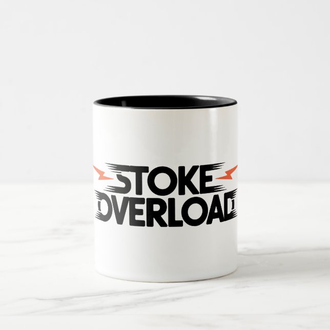 Stoke Overload Lightning Two-Tone Coffee Mug (Center)