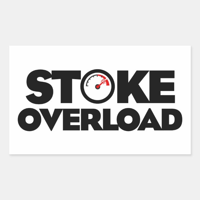 Stoke Overload Meter Rectangular Sticker (Front)