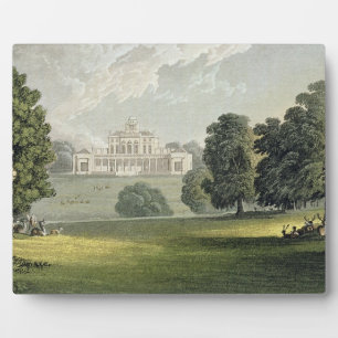 Stoke Park, from Ackermann's 'Repository of Arts', Plaque