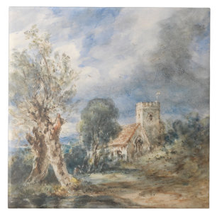 Stoke Poges Church (1834) John Constable Tile