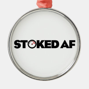 Stoked AF Metal Tree Decoration