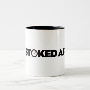 Stoked AF Two-Tone Coffee Mug