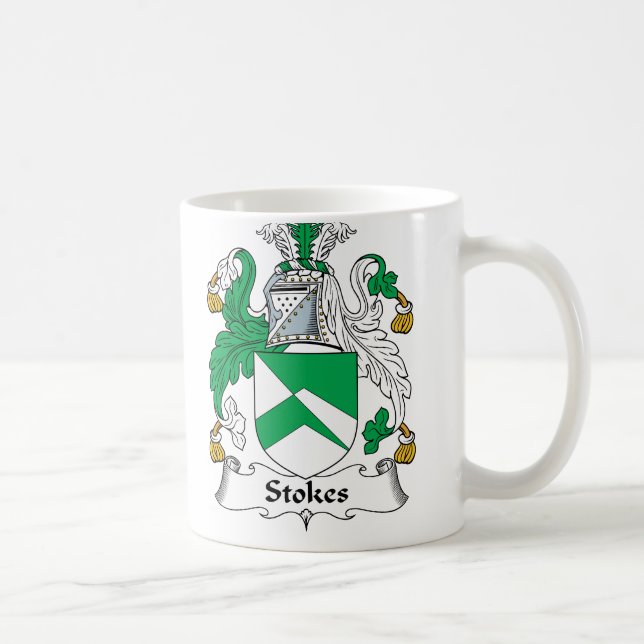 Stokes Family Crest Coffee Mug (Right)