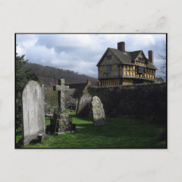Stokesay Castle Manor House Shropshire England Postcard