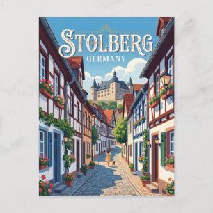 Stolberg Altstadt Alley Germany Postcard