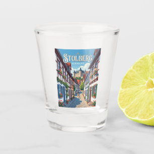 Stolberg Altstadt Alley Germany Shot Glass