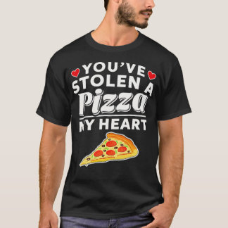 Stolen A Pizza My Heart Funny Valentines Day Gift  T-Shirt