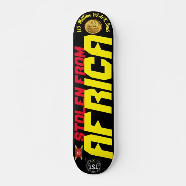 STOLEN FROM AFRICA 2023 7 3/4" Skateboard Deck (Front)