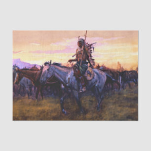 “Stolen Horses” by Charles M Russell Tissue Paper