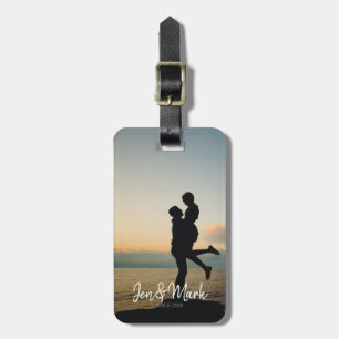 Stolen Photo. Name and Year Typography. Luggage Tag