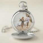Stolen Photo. Name and Year Typography. Pocket Watch<br><div class="desc">Available here:
http://www.zazzle.com/produkto</div>