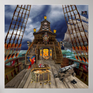 STOLEN PIRATE TREASURE POSTER