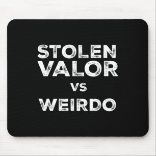 Stolen Valour Vs Weirdo Trump Vance Vs Harris W Ti Mouse Mat