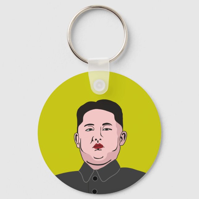 Stolid Kim Jong-un Key Ring (Front)
