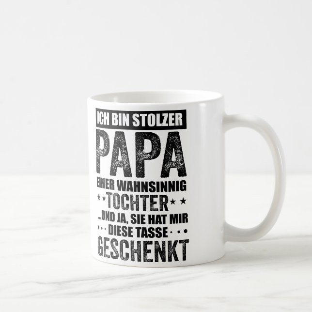 Stolzer Papa, Father & Daughter Spell, Gift Coffee Mug (Right)