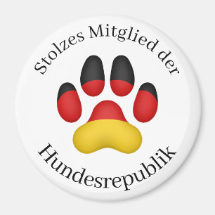 Stolzes Mitglied der Hundesrepublik German Dog Magnet