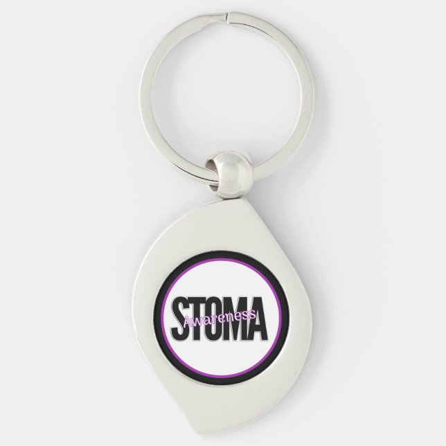 Stoma Awareness Key Ring (Front)