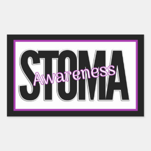 Stoma Awareness Rectangular Sticker