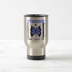 Stomach Cancer Awareness Butterfly Travel Mug