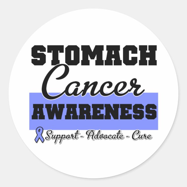 Stomach Cancer Awareness Classic Round Sticker (Front)