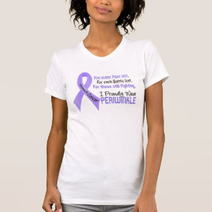 Stomach Cancer I Proudly Wear Periwinkle 1 T-Shirt