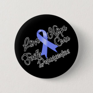 Stomach Cancer Love Hope Determination 6 Cm Round Badge