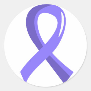 Stomach Cancer Periwinkle Ribbon 3 Classic Round Sticker