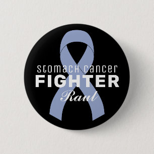 Stomach Cancer Ribbon Black Button