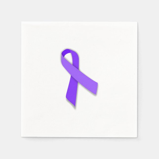 Stomach Cancer Ribbon Napkins (Front)
