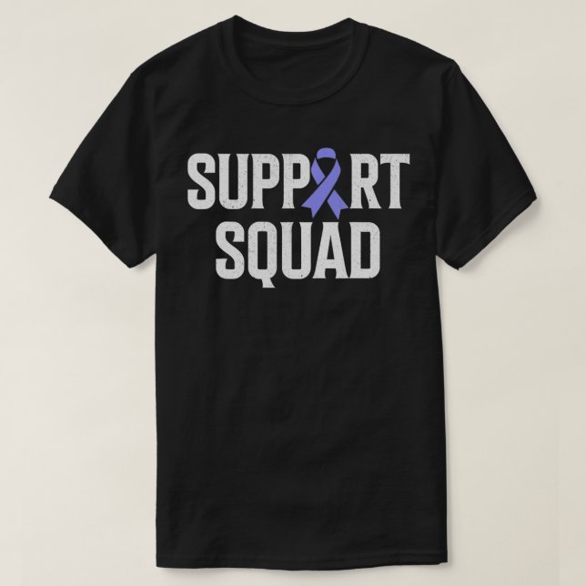 Stomach Cancer Support Squad Stomach Cancer Awaren T-Shirt (Design Front)