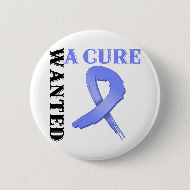 Stomach Cancer WANTED A CURE 6 Cm Round Badge (Front)