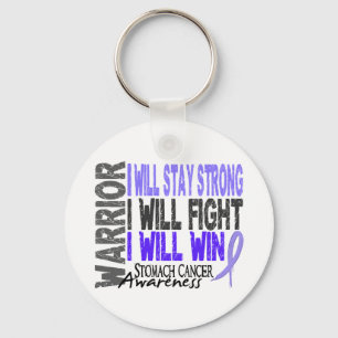 Stomach Cancer Warrior Key Ring