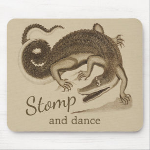 Stomp and dance CC0895 Wild happy crocodile Mouse Mat