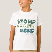 Stomp chomp romp like a dino kids