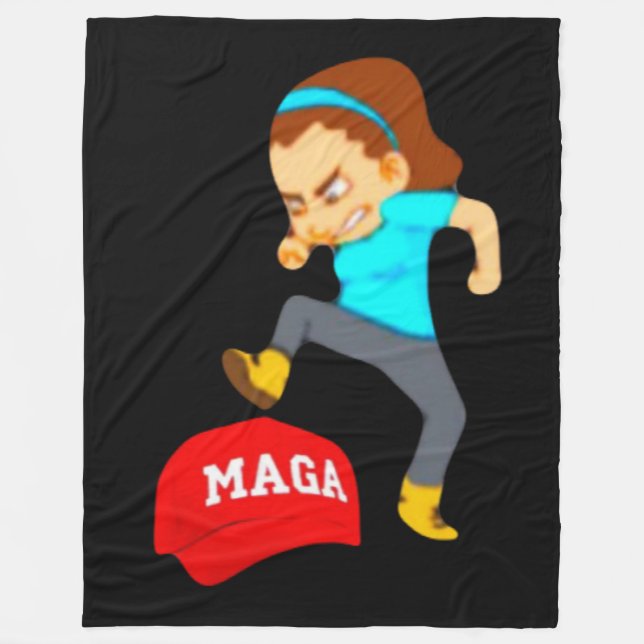 Stomp MAGA Fleece Blanket (Front)