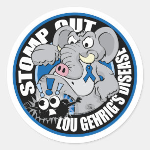 Stomp Out ALS Classic Round Sticker
