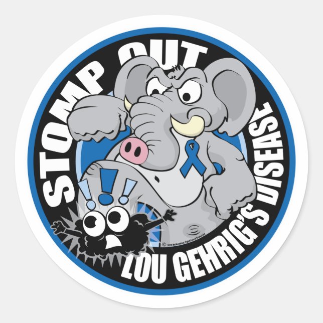 Stomp Out ALS Classic Round Sticker (Front)