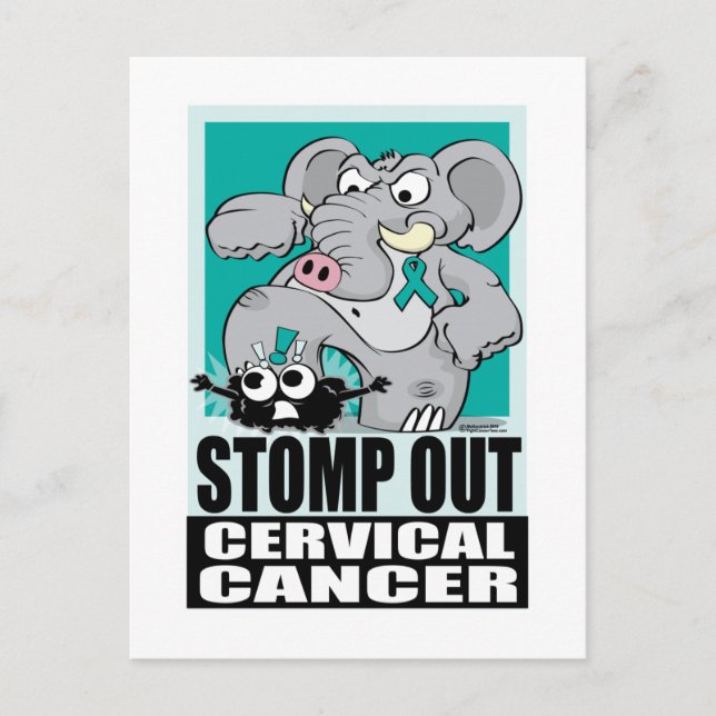 Stomp Out Cervical Cancer Postcard (Front)