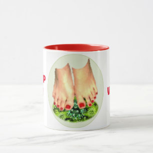 STOMP OUT THE VIRUS RED COFFEE MUG