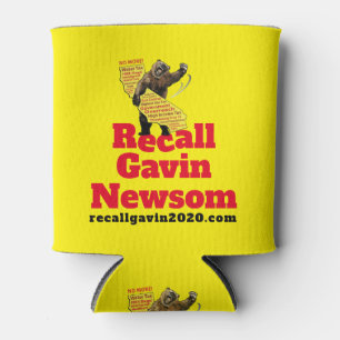 Stomping mad California Grizzly koozie