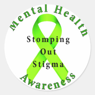 Stomping Out Stigma Classic Round Sticker