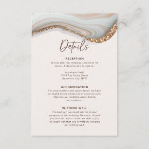 Stone Agate Marble Details Enclosure Card