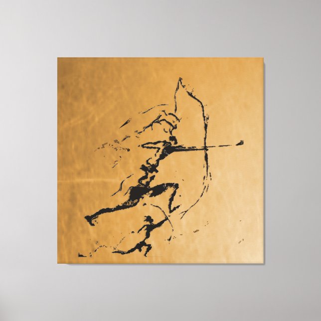 Stone Age Archers Canvas Print (Front)
