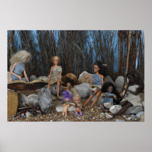 Stone Age Barbeque Poster