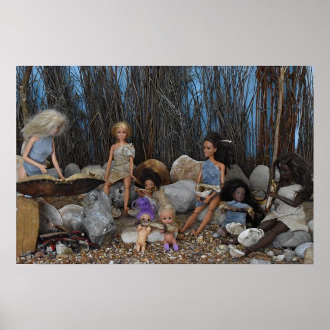 Stone Age Barbeque Poster (Front)