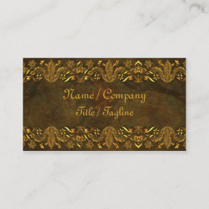 Stone and Gold Elegance Business Card