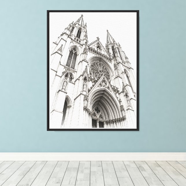 Stone and Shadow Canvas Print (Insitu(Wood Floor))