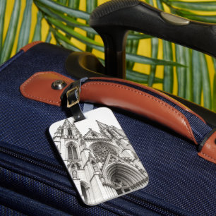 Stone and Shadow Luggage Tag